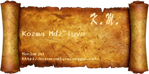 Kozma Mályva névjegykártya